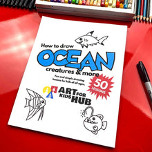 Load image into Gallery viewer, How To Draw Ocean Creatures & More (Digital Download PDF)