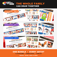 Load image into Gallery viewer, Complete Halloween QR Drawing Bundle: All Three Artist Levels (Digital Download PDFs)
