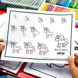 How To Draw Cartoon Animals (Digital Download PDF)