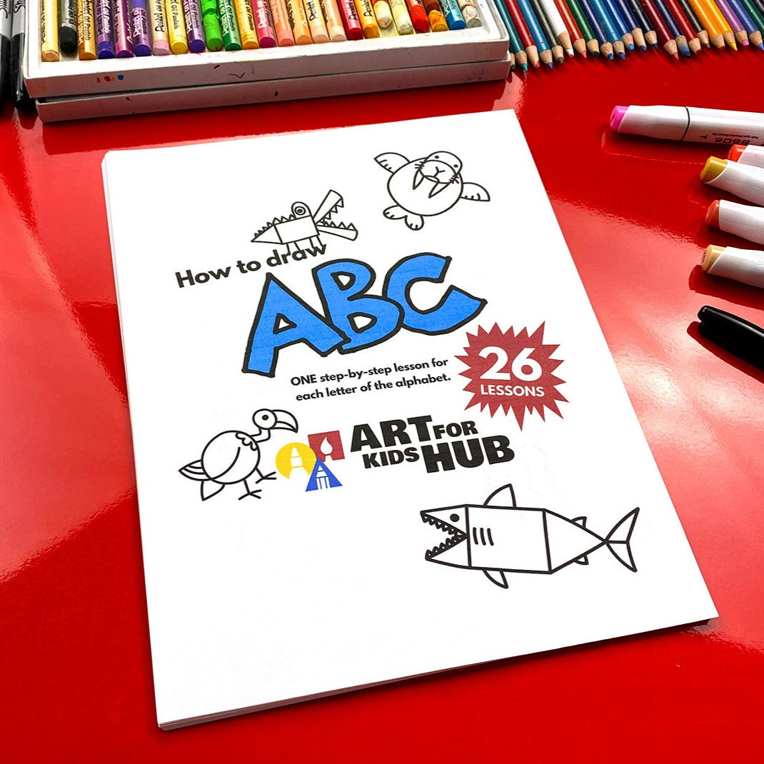 How To Draw ABC (Digital Download PDF) – Art For Kids Hub
