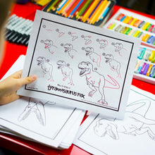 Load image into Gallery viewer, How To Draw 50 Dinosaurs (Digital Download PDF)
